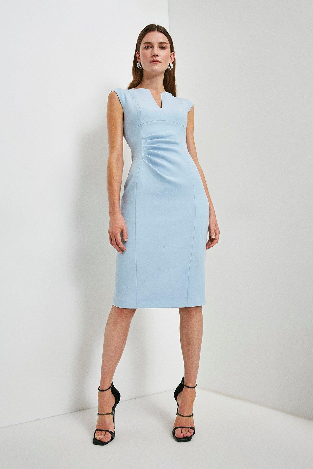 Pale blue pencil outlet dress